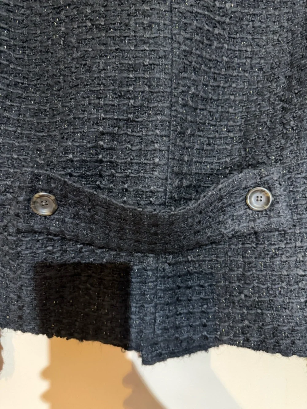 J. Crew Black Bouclé Double-Breasted Blazer - Picture 6 of 6